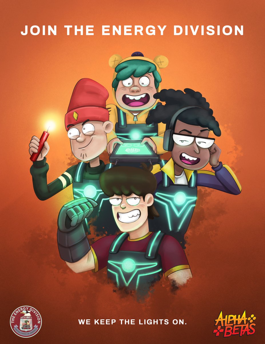 The Energy Division Recruitment Program is now open for enrollment. Enroll now to receive your login for Alpha Betas teasers + more. Plus, 500 of you will be randomly selected to receive this limited edition Recruitment Poster! Join here.

energydivision.org/join-us