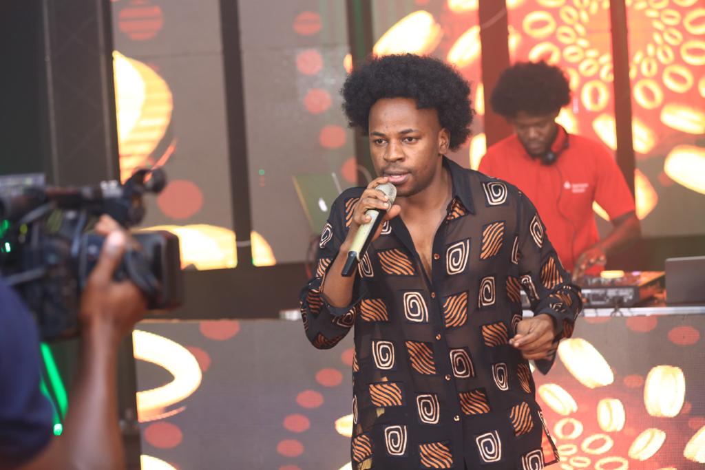 ntvuganda's tweet photo. That shirt was a bold choice, @CrystoPanda. 

#NTVDanceParty fashion by @c_dastun https://t.co/nge7alh0UG