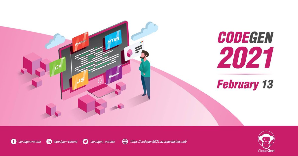 marco_zamana's tweet photo. Road to #codegen2021 🐵
📅 Register now: https://t.co/2LcDB5tjm3
📝 Agenda: https://t.co/rpZn2ySM9h
Codegen a conference made by developers for developers.
#developers #cloudgen #dotnet #AI #Python #React #MachineLearning https://t.co/orvnqBOlsn