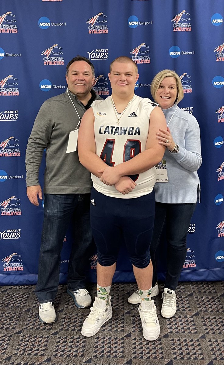 jt_cornett's tweet photo. SUPER SUPER EXCITED to announce that I have received an offer to play collegiate football at @CatawbaCollege ‼️ Huge thanks to @coach_w_jackson and @Coachcjwalker for the opportunity. I also would like to thank @CoachSLuttrell @SaturdayJeff @McClureSports @NotRightShootrz https://t.co/BkiULE8YcY