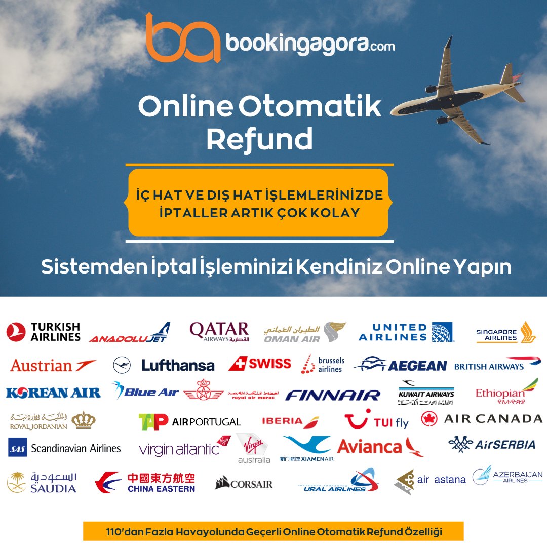 Online Otomatik Refund ile İptal İşlemlerinizi Sistemden Online Anında Kendiniz yapıyorsunuz. Call Center Aramak, Mesaj Atmak, Mail Yazmak, Müşterilerinizi Bekletmek YOK!!!