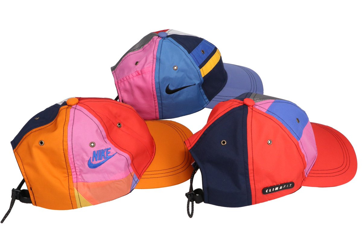 Shoelife2012's tweet photo. DL HEADWEARとの話の中で、リサイクルと言う観点から、ナイキの着なくなった物から被り物を作ってもらう。とても出来は良いのだが、思った以上に金額が高くなってしまう。これに加工賃と利益を乗せて商売になるのか？と思い知り合いに見せると買いたいと。やはり私の周りには、���ニーカー馬鹿だらけ？ https://t.co/QwFi2KA9Rr