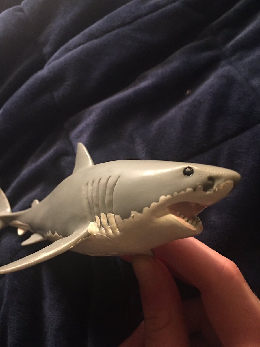 i just like having these little schleich models i have one of a dolphin as well from when i was little. i want to get a whale shark one i might order that now actually