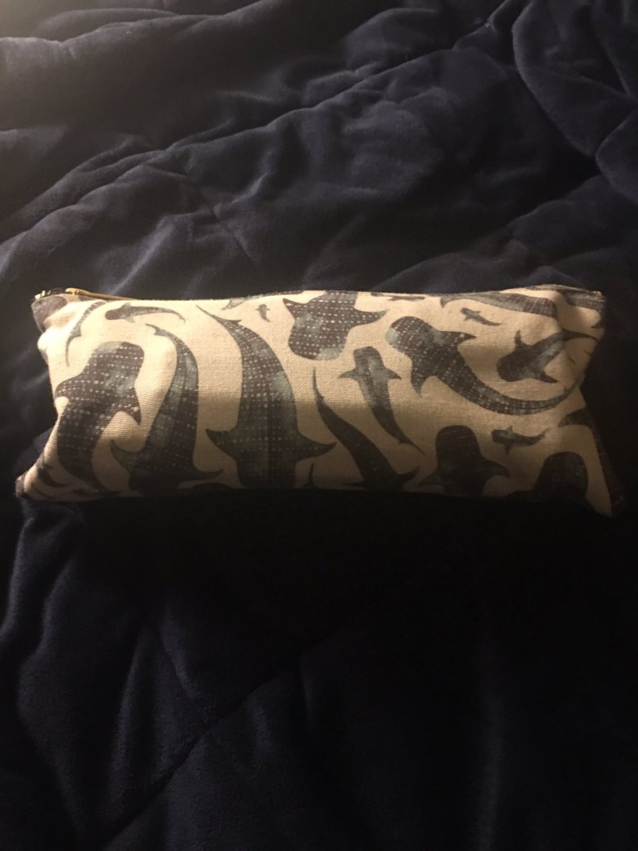 this is my pencil case i get many many compliments on it, more whale sharks you can see
