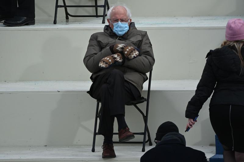 Bernie Sanders threw his meme on a sweatshirt. Charged $45 for it. Sold out immediately in all sizes. Then donated 100% of the proceeds to Meals on Wheels Vermont.