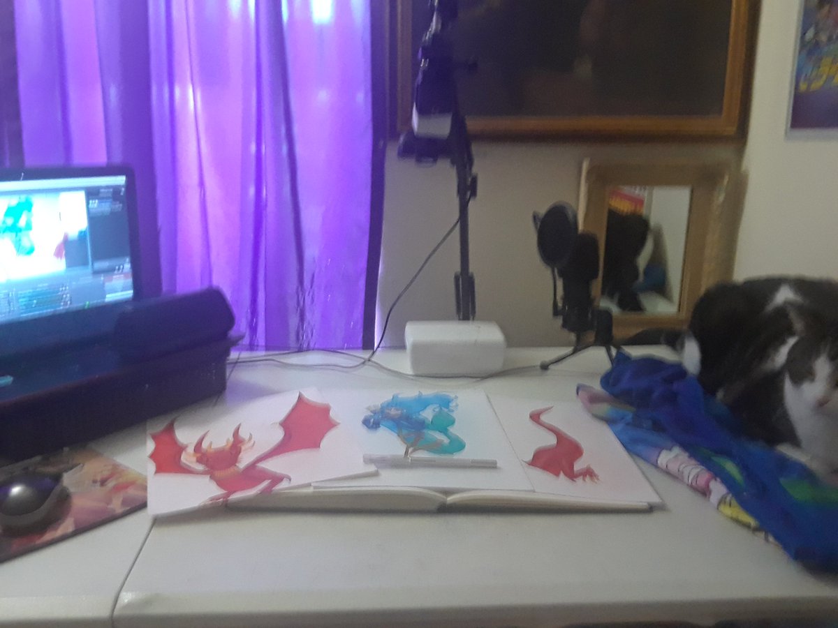Kietsuhime's tweet photo. I'm sorry I'm late, but I'm #live on my #twitchstream #livestream at https://t.co/WPQJc5L5Jw and I'll be cutting out and doing a #castle #background for my #mermaid riding a #dragon #drawing #twitch #twitchstreamer #artistsoftwitch #artist #art #fantasy #fantasyart #coloredpencil https://t.co/P99LtzDznJ