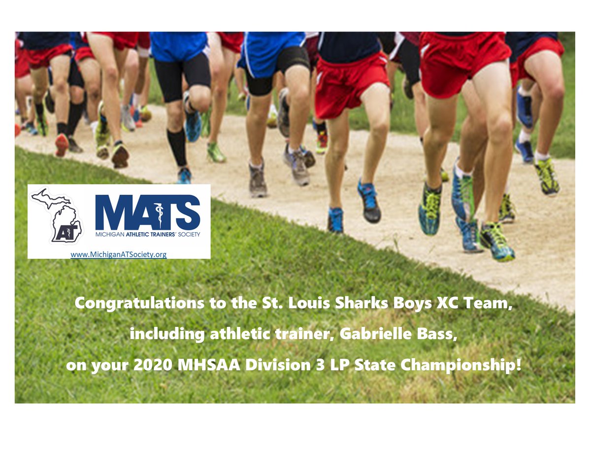 MichATSociety's tweet photo. Congrats!
#finals #champions #congrats #MATS #MHSAA #athletictrainer #asaferapproach @MclarenCentral https://t.co/rlPpxGwE2x