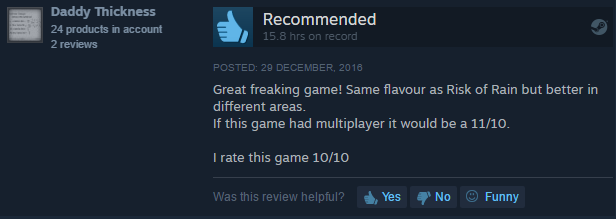 Such a compliment! Much appreciated! store.steampowered.com/app/383230/Dun… #indiegame #Steam