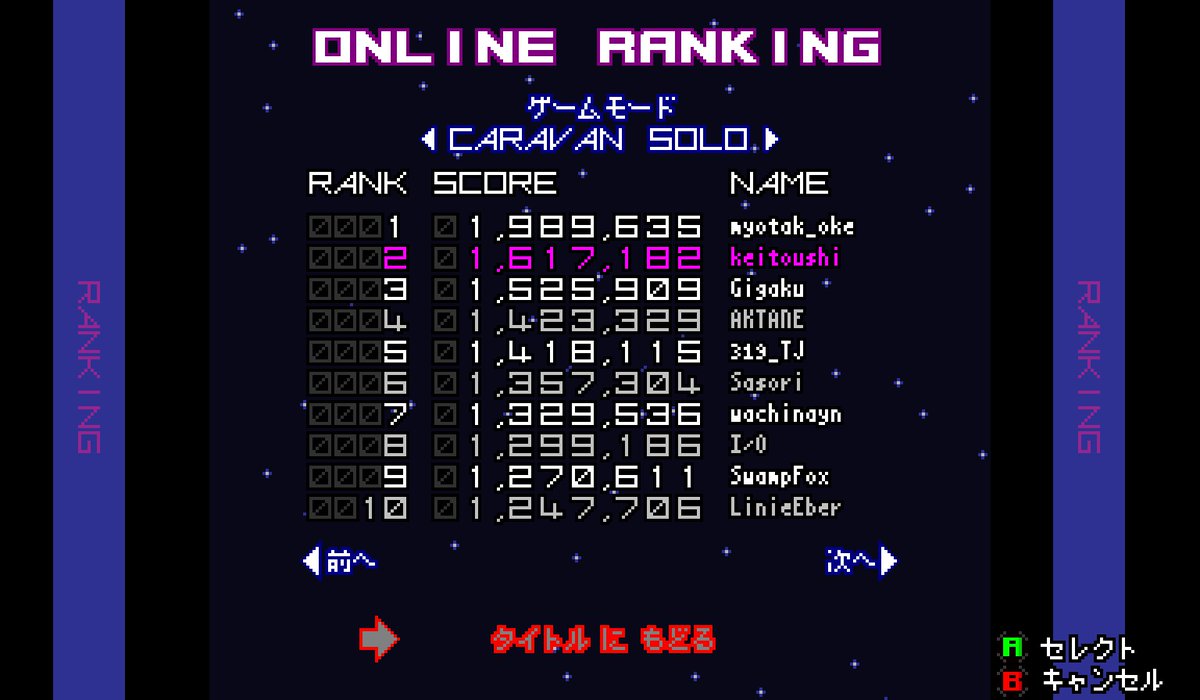 keitoushi's tweet image. レイジングブラスターズのキャラバンモード160万点出せたー😆
しかし1位が異次元
#RagingBlasters