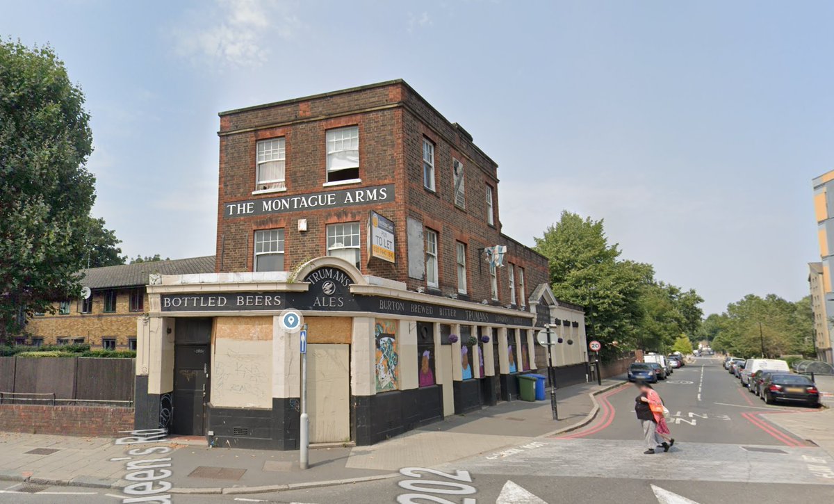 TheMurkyDepths's tweet photo. Plan submitted to demolish The Montague Arms in New Cross. https://t.co/ynZZBJvIwb https://t.co/TjfRUdxSY8