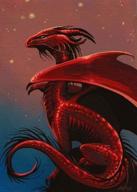 Bonus: Michael is a red (Welsh) dragon