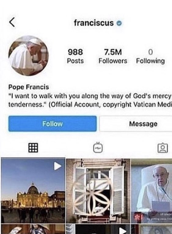 snowbunxox's tweet photo. they caught the pope in 4K again https://t.co/P1vgPDtJeL