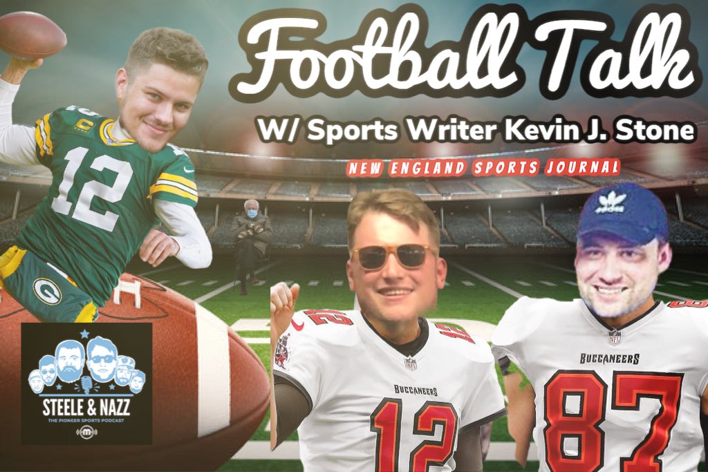 SteeleandNazz's tweet photo. NEW EPISODE ALERT 🚨 🚨 

Steele &amp; Nazz Ep. 20: featuring @newftbj’s @kstone06 

The boys were joined by New England Football Journal’s Kevin Stone.

LISTEN NOW 👇 
https://t.co/zuVTRSjJwS https://t.co/oQ10LXoiKY