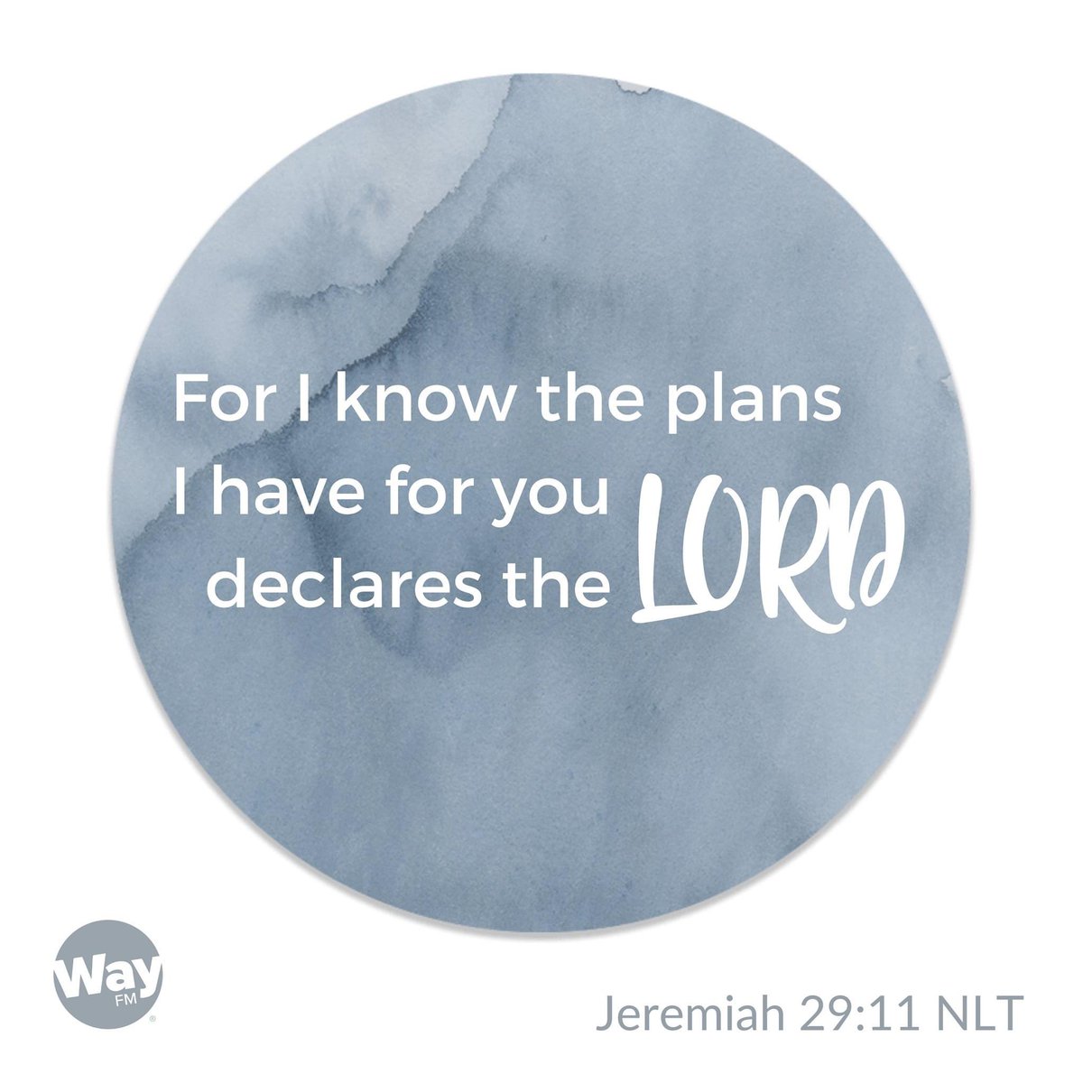 WayFMPortland's tweet photo. "For I know the plans I have for you,” declares the LORD, “plans to prosper you and not to harm you, plans to give you hope and a future."

#wotw #wayfm https://t.co/ew6oBqCcY4