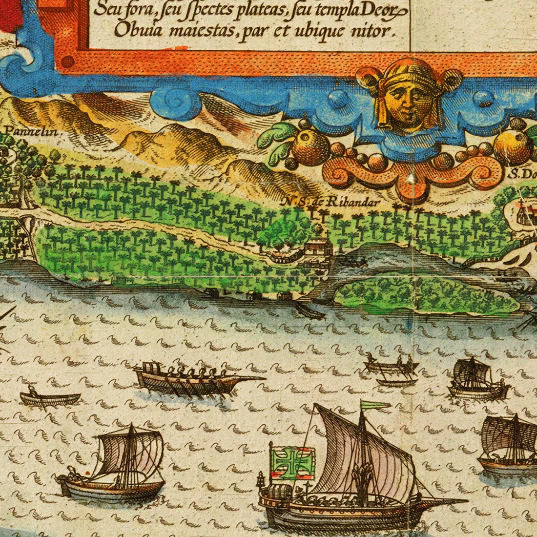 Battlemapsus's tweet image. Map of #Goa, #India, 1596, Linschoten copied the map prior to 1589, together with other documents, from secret Portuguese sources, while working as a personal secretary to the much older Portuguese Archbishop of Goa battlemaps.us/products/goa-i…