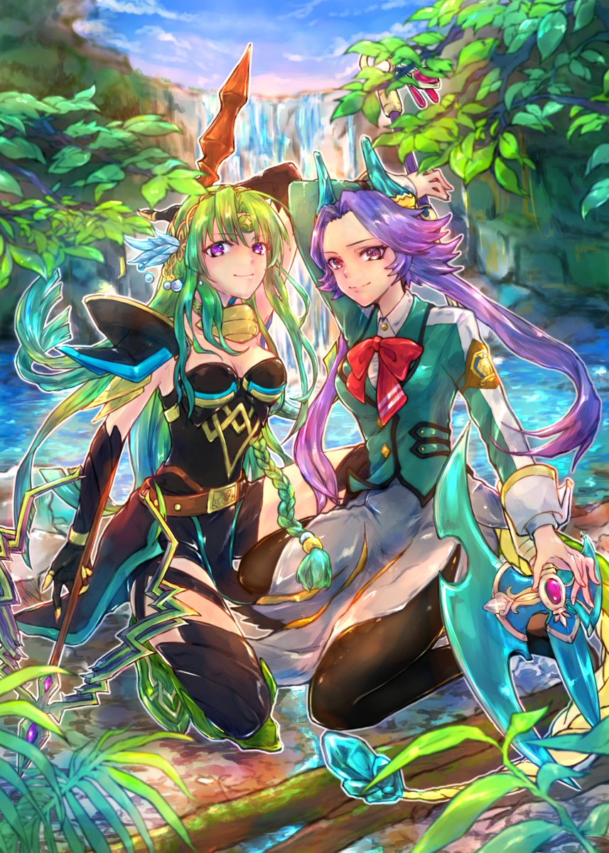 Fgo 3年前くらいに描いたクーフーリンとエメラルド かみちろのイラスト