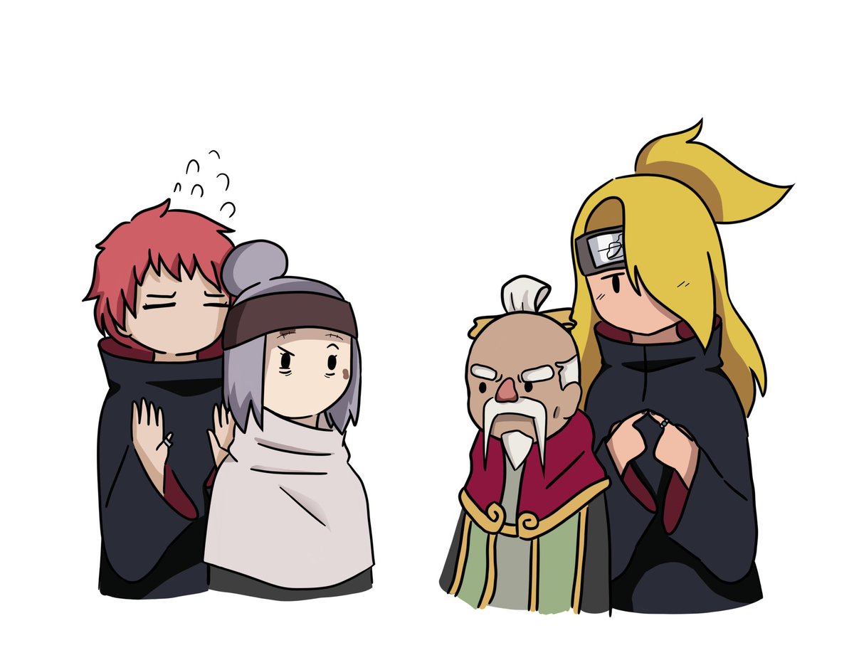 não entrega a gente Sasori 🤫 😂😂😂😂 #anime #naruto #sasori #deidara