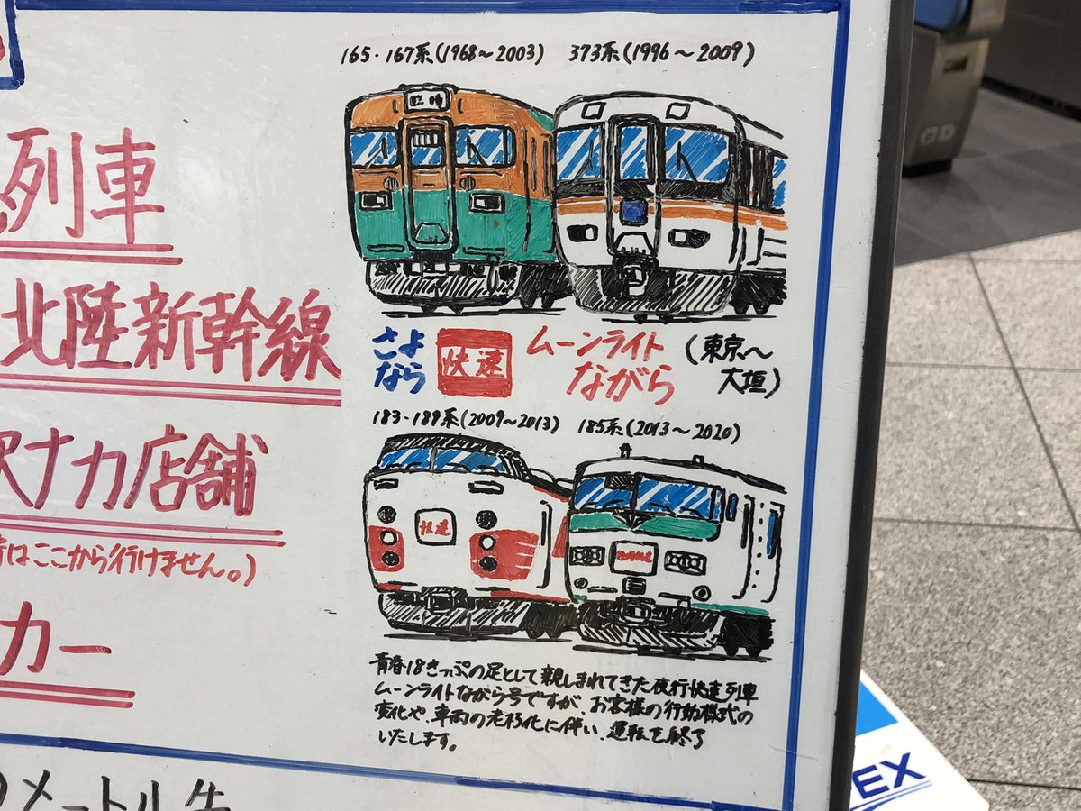 東京駅ホワイトボード 東京駅ホワイトボード
