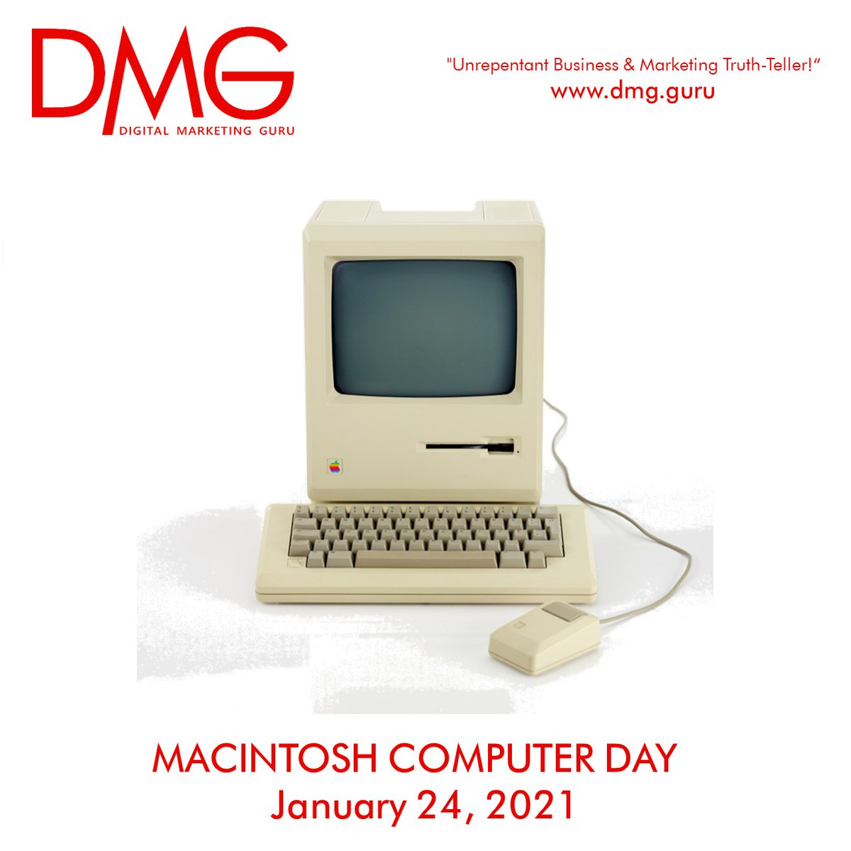 digitalguru2020's tweet image. Macintosh Computer Day, celebrated on January 24, celebrates the same day in 1984 when the very first Macintosh computer, the predecessor of today’s Apple computers, was introduced to the public. 
#macintoshcomputer #applecomputer #appleiphone #appleipad #applemac #applecomputer