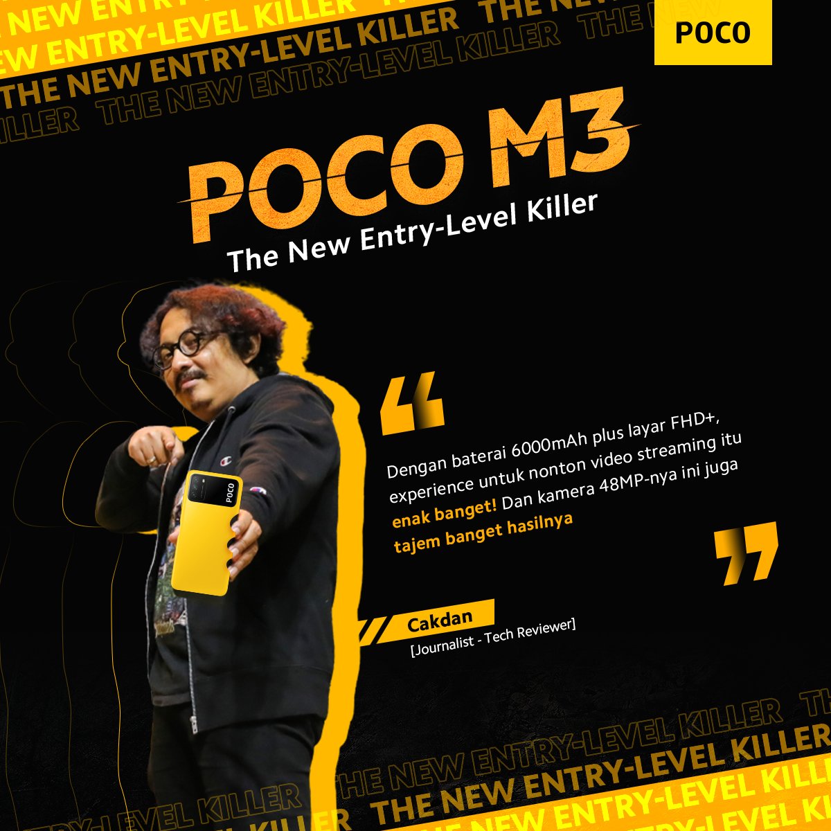 Ada banyak banget alesan kenapa lo harus beli #POCOM3 nih sob! Salah satunya adalah review dari seorang Cakdan.
.
Jangan lupa, POCO M3 bisa kamu beli tanggal 26 Januari 2020 mulai pukul 10.00 WIB di sini:
bit.ly/lazadapocom3
bit.ly/akulakupocom3
bit.ly/micompocom3