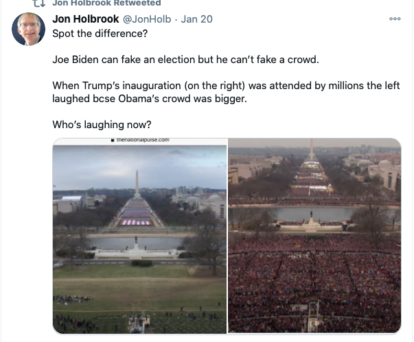 Here's  @cornerstonebarr 's Jon Holbrook boosting Trump's "rigged election" myth 3/