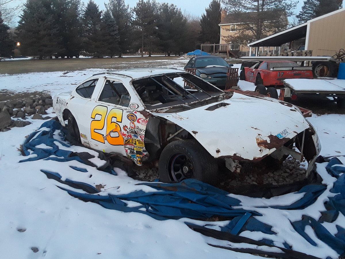 DriverBradSmith's tweet photo. The "Brad Smith Race Car Graveyard"? With the exception of a tiny handful, we still own every car we ever raced (68 was built by Ken Pennington & once driven by @MW55 but never raced by Brad)
#RememberHarveyAndTweet
#StrangeStrong
#DriverBradSmith
#ARCAMenards
#BradFansBESTFans https://t.co/2uf2ptZxNQ