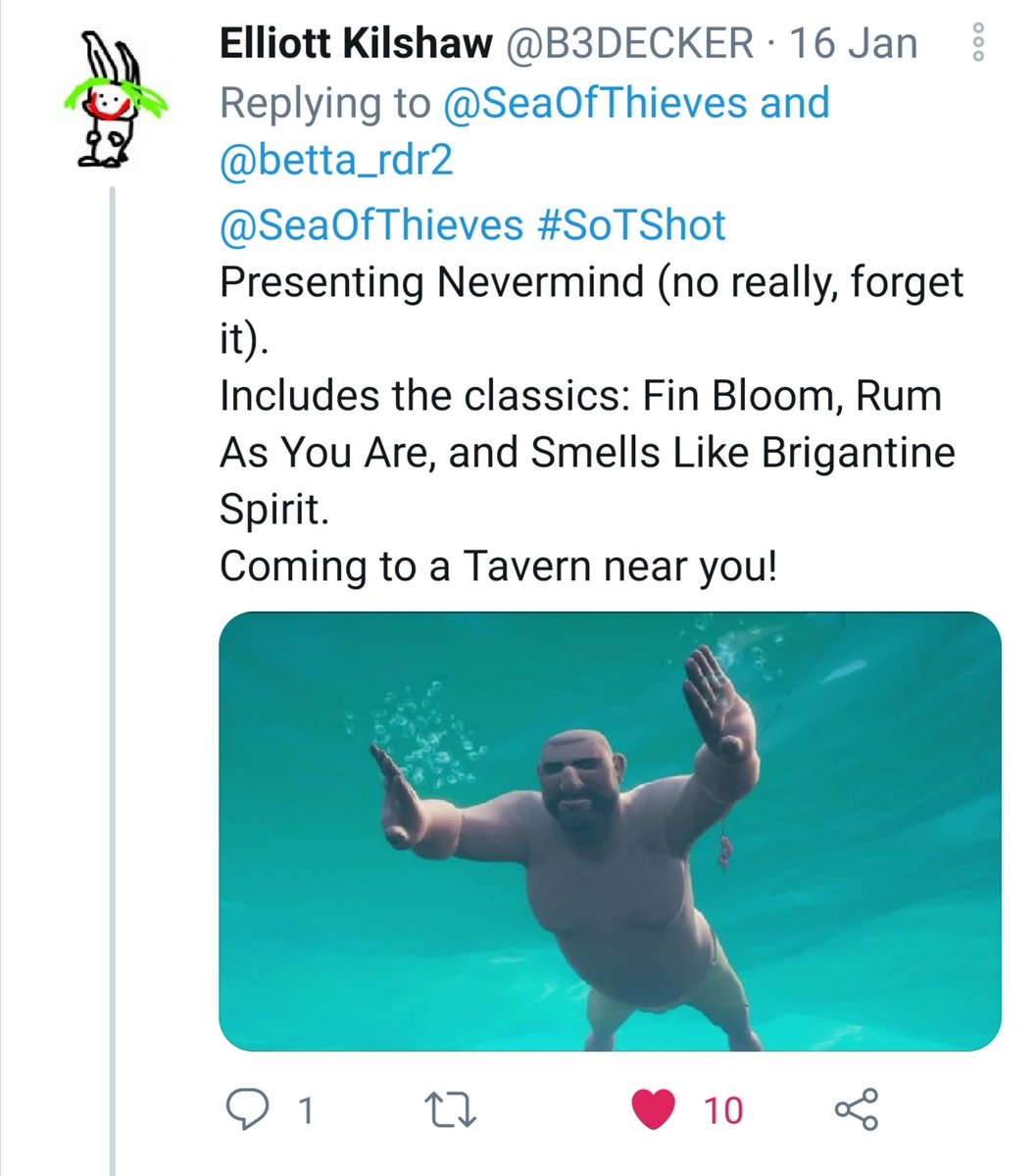 Paramite_Pies's tweet photo. @freshavocadoTV @SeaOfThieves @betta_rdr2 @Whitepawx @endermanifest @OhNoItsBela Do I sense copying? 🤔 Good photo though! https://t.co/dYK0X4e6ez