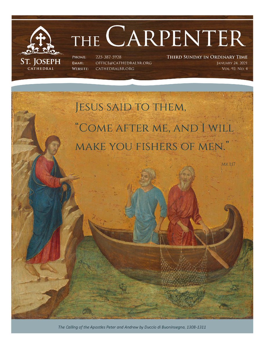 Have you read this weekend's issue of The Carpenter yet? It was emailed out a few days ago and is posted on our website as well: bit.ly/2MXOimN