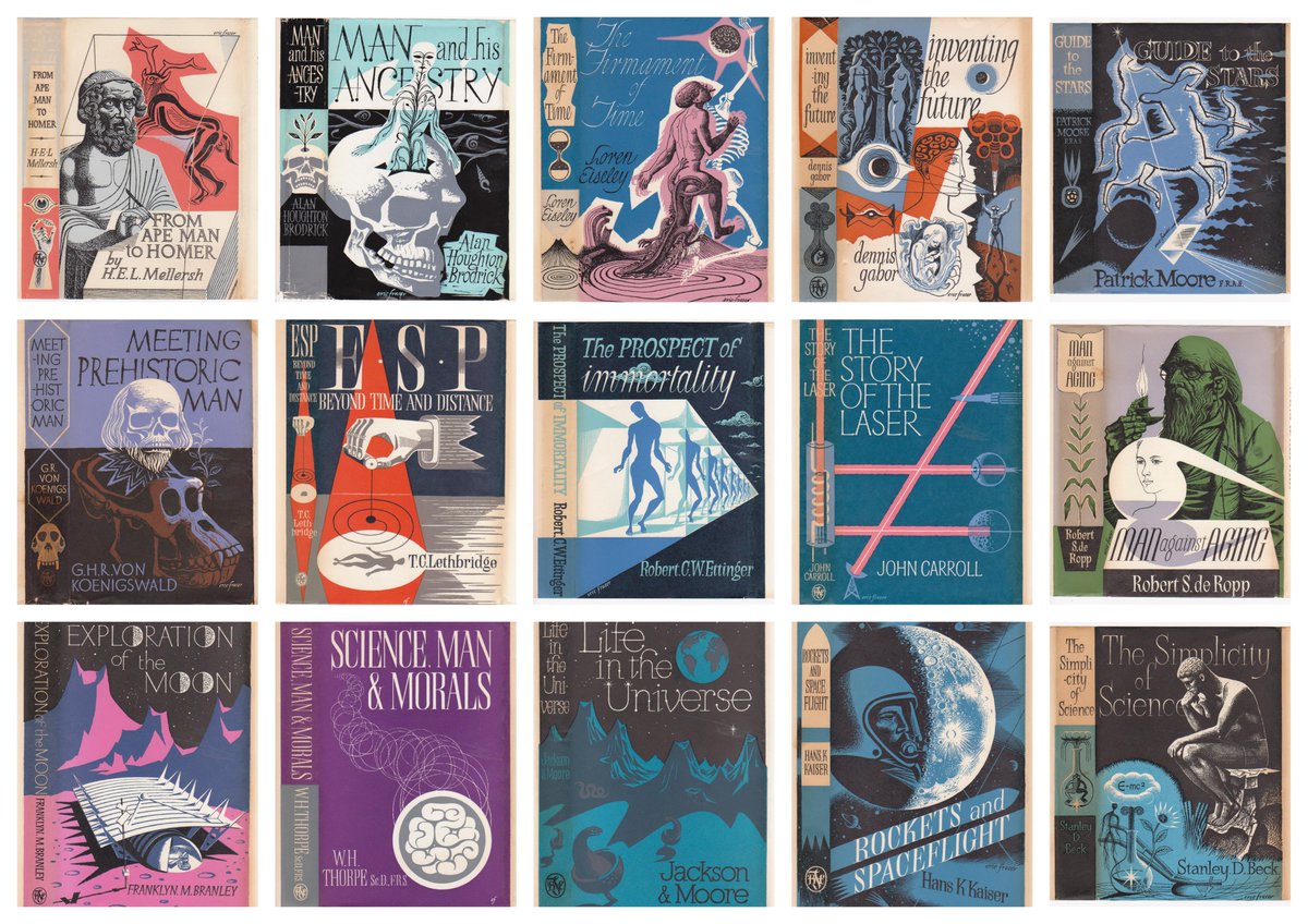 leylandbooks's tweet photo. @cracabond @StuartKells 50s/60s Scientific Book Club covers by Eric Fraser
#ericfraser #bookcovers #science https://t.co/FszzT0Bo6U