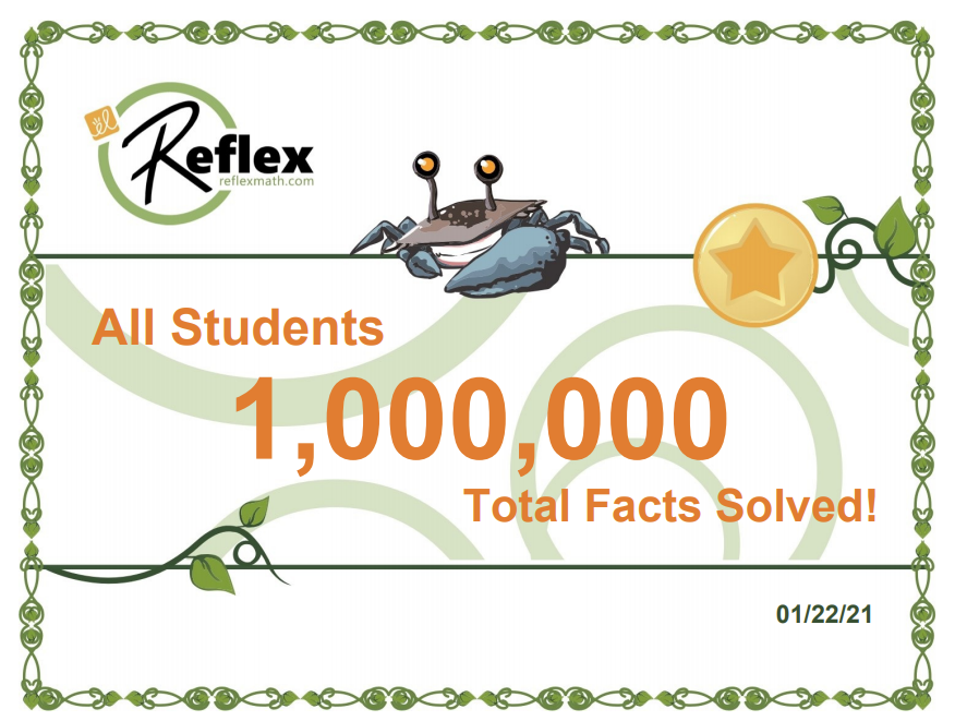 We did it! Yes, we did! The students solved 1,000,000 facts on Reflex Math. This is SUPER exciting and all the SWES students should be proud of their hard work. Time to set a new goal. What do YOU think it should be? <a href="/SWETornadoes/">StantonWeirsdaleMCPS</a> <a href="/ExploreLearning/">ExploreLearning</a> @anniehembrook <a href="/AmieMcCamley/">Amie McCamley</a>