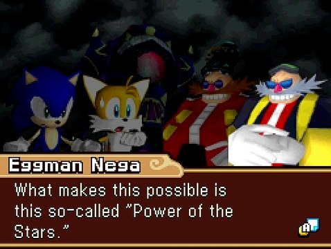 The Power of the Stars, a power introduced in Sonic Rush Adventure, according to Eggman Nega this type of power literally keeps the multiuniverse balanced in its existenceAnd if it keeps them in balance, it could also destroy them exactly as with Solaris