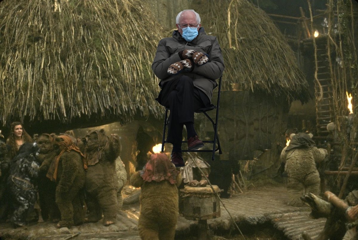 RochesterSAGE's tweet photo. @HamillHimself @starwars @BernieSanders My take on this one https://t.co/OTfUUOit0B