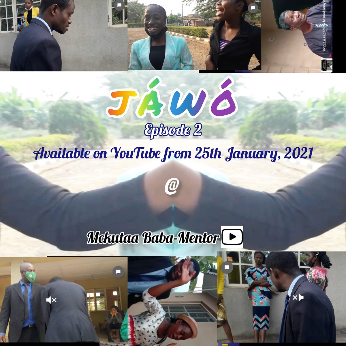 mckutaa's tweet photo. "JÁWÓ"
https://t.co/Qm8798Cleo
Don’t forget to subscribe and hit the notification button to get notified when episode 2 drops.
#JÁWÓ #MustWatch #RecommendedForAll #KutaLatest #Nigerianmovie #shortfilm #Mountzion https://t.co/Weh1fJCucY