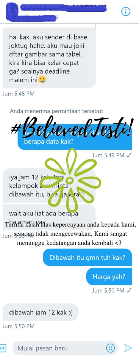 believedstore's tweet photo. #BelievedTesti 

Jasa merapihkan dokumen digital (.word). 

Jumat, 15 Januari 2021. https://t.co/ZVco3sXTqc
