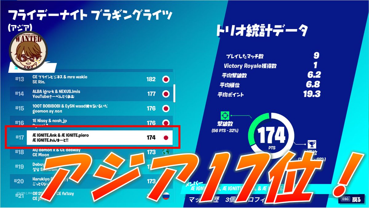 IGNITE_Ank's tweet photo. フライデーナイトの動画をupしました‼️
https://t.co/HzRm4o2crE
見ていただけると嬉しいです😊
#IGNITECLANGG
#Fortnite https://t.co/ErskRk4wiH