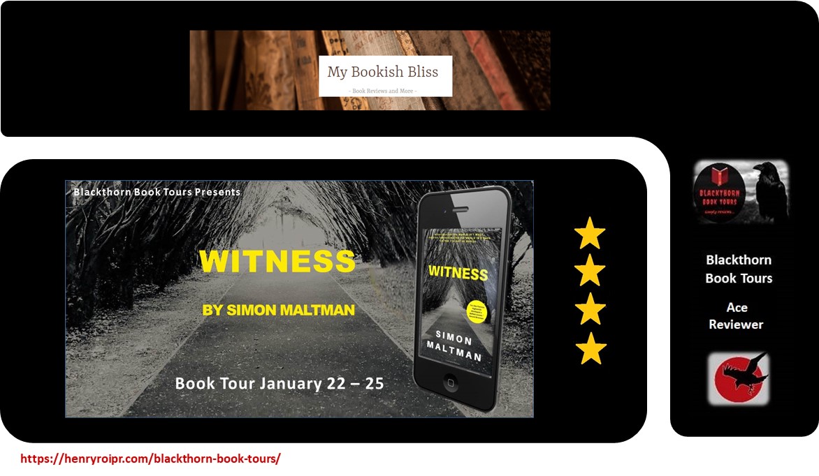 Coffee_Thorn's tweet photo. Witness by @simonmaltman

'I award Witness 4 out of 5 stars. If you enjoy the gritty underbelly of the crime world, you will love this book. I wish you luck in putting it down if you do pick it up.' 
@mybookishbliss

https://t.co/29P0Zlh3Zz

 #BookTour #bookblogger #CrimeFiction https://t.co/gk6sAB5X7E
