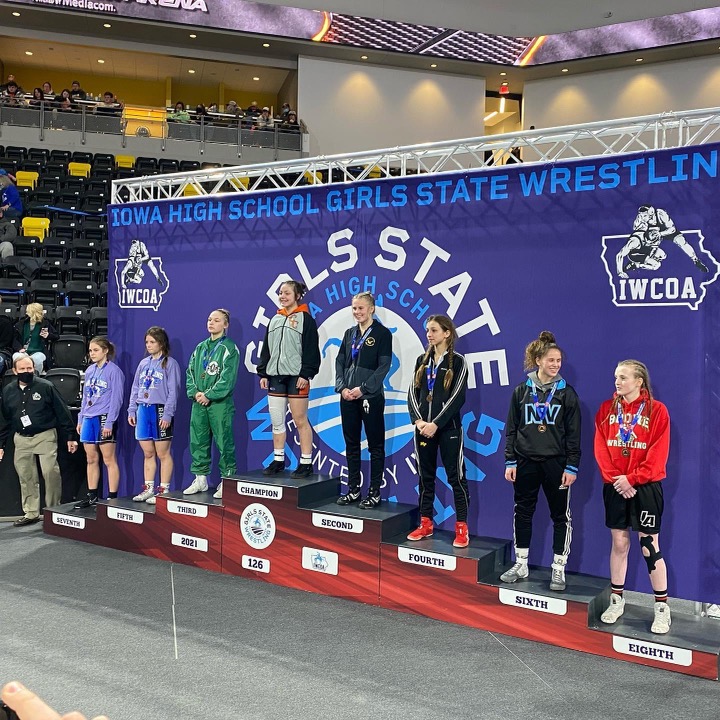 CharlesCityCSD's tweet photo. STATE CHAMPIONS: Two Charles City wrestlers are coming home with state titles. Lilly Luft and Kiki Connell earned state championship honors today at the Girls State Wrestling Tournament in Coralville. #CharlesCityExperience @CCometwrestling https://t.co/wBh8XEML5D