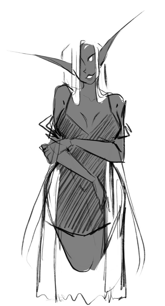 PurpleIshDraws's tweet photo. Also guys meet moira. A very flirty drow with zero social skills for friendship and all the skills for seduction

#dnd #dungeonsanddragons #dndartists #dndart #elf #drow #darkelf #digitalart #digitaldrawing #digitalsketch #dress #dresses #girly https://t.co/qWSKl5xO4D