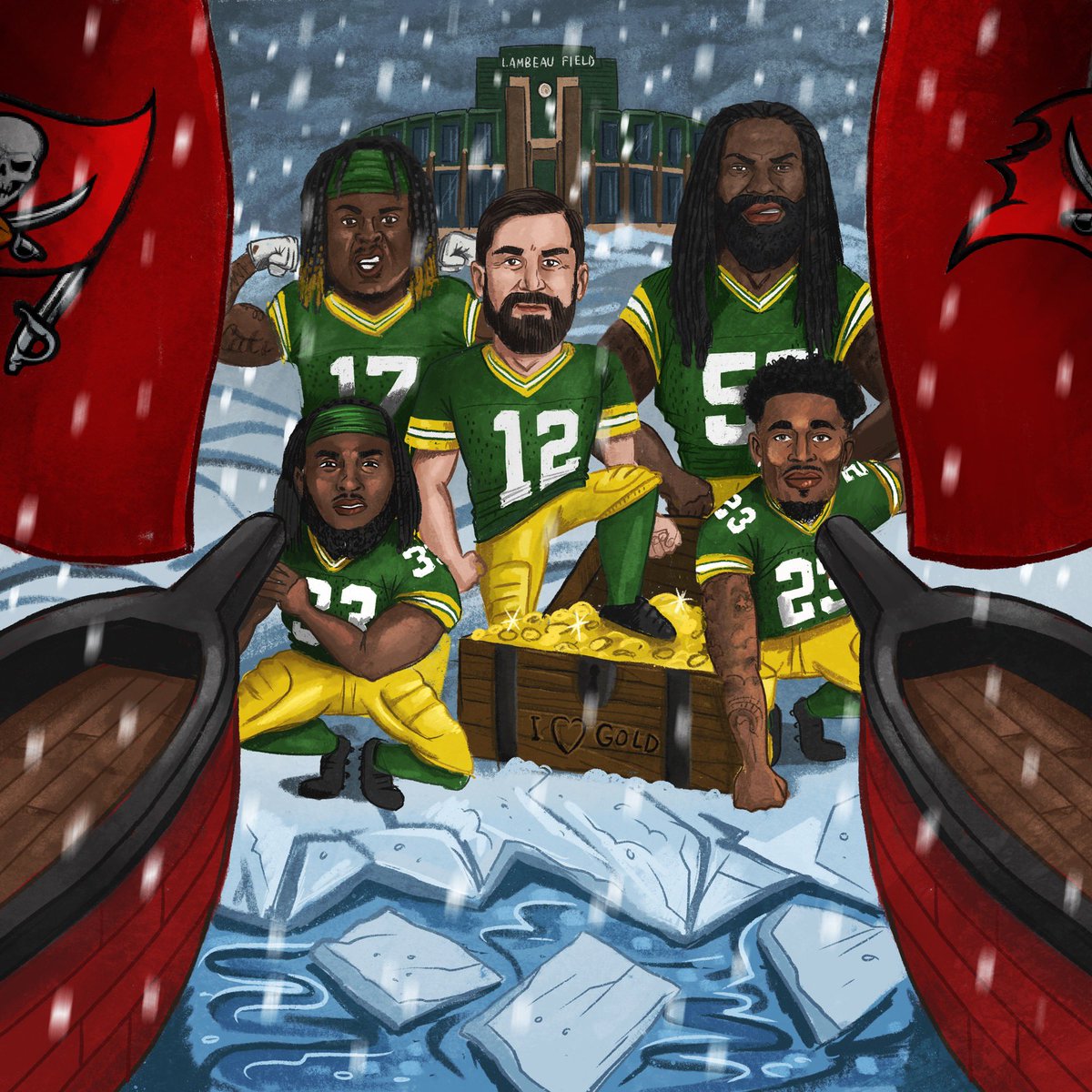packers's tweet photo. Defend Green Bay. 

#TBvsGB | #GoPackGo https://t.co/mJDNnSMLUw