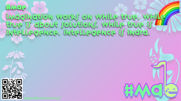 SecurityDEVA's tweet photo. Imagination works on while true. While true is about solutions. While true is intellegence. Intellegence is Indra. #GameCard #TG93Card $Tyler #TylerDeva #LetsCodeTyler #CodeTyler #Tyler #TG93 #TheGame93 #Q6080524025487 https://t.co/yUAWG9cNhx