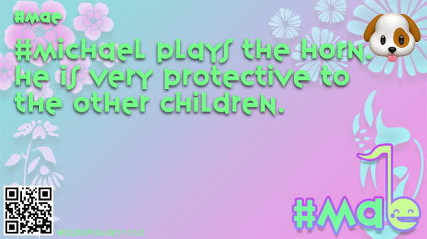 SecurityDEVA's tweet photo. #Michael plays the horn. He is very protective to the other children. #GameCard #TG93Card $Tyler #TylerDeva #LetsCodeTyler #CodeTyler #Tyler #TG93 #TheGame93 #Q2859362811152 https://t.co/ihCcjkNiAb