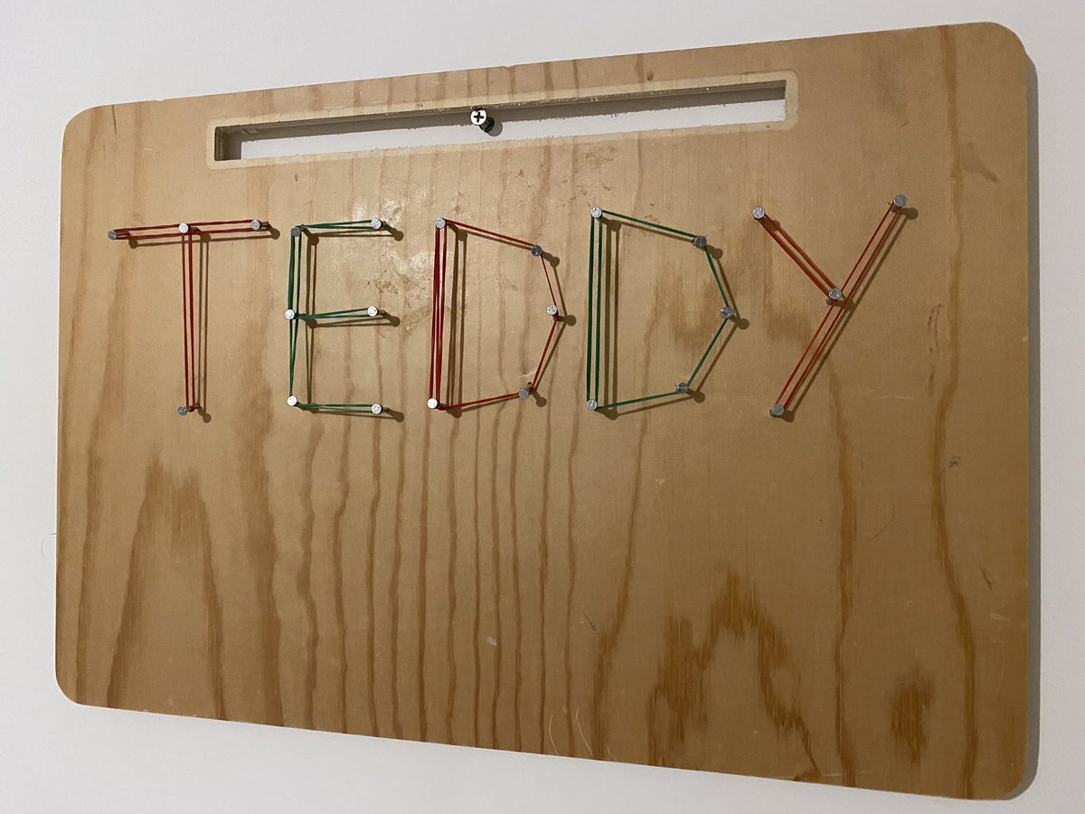AdamHillEDU's tweet photo. Woodwork making a welcome return to schools and, very soon, to my classroom. Thank you, @pypteacher! I absolutely loved this! #ToddleLearningJam @toddle_edu
PS. My dogโs name sign might look professional but I actually made it during the session. I might start taking orders... https://t.co/dBMQWFf0dn