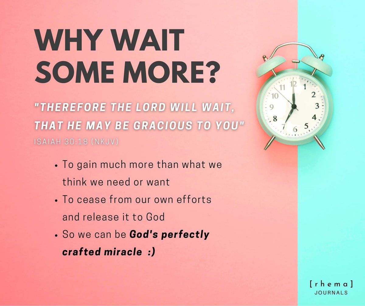 Have you been waiting for God? Waiting for Him to answer your prayer, to deliver you from trouble, to fulfil His beautiful promise? 
But has the wait been too long? Has the delay sapped you of strength, of hope, of joy?

Read more 👉🏻 bit.ly/2NvBut8