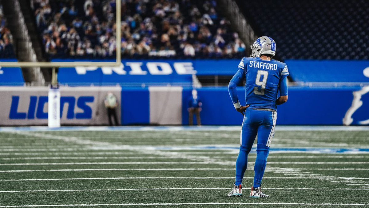 And I guess this is it. Thank you for these great times and good memories. You will always be part of  #OnePride. When you make your return to Detroit, Ford Field will be as loud as it’s ever been. Thank you, 9, for everything you gave us. Good luck wherever you go. 
