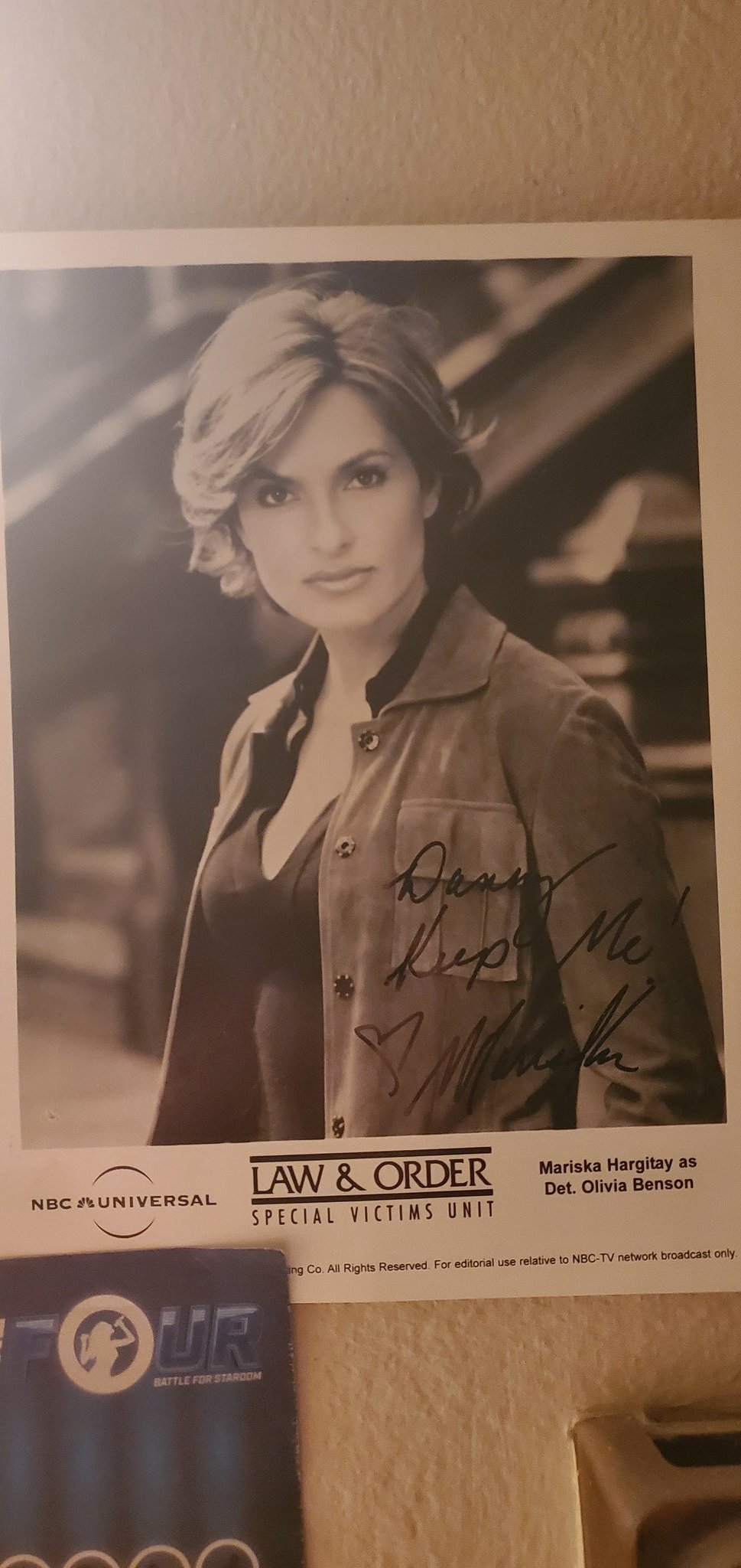 Happy Birthday to Mariska Hargitay! And yes, this does hang on my wall. I know you\re jealous lol. 