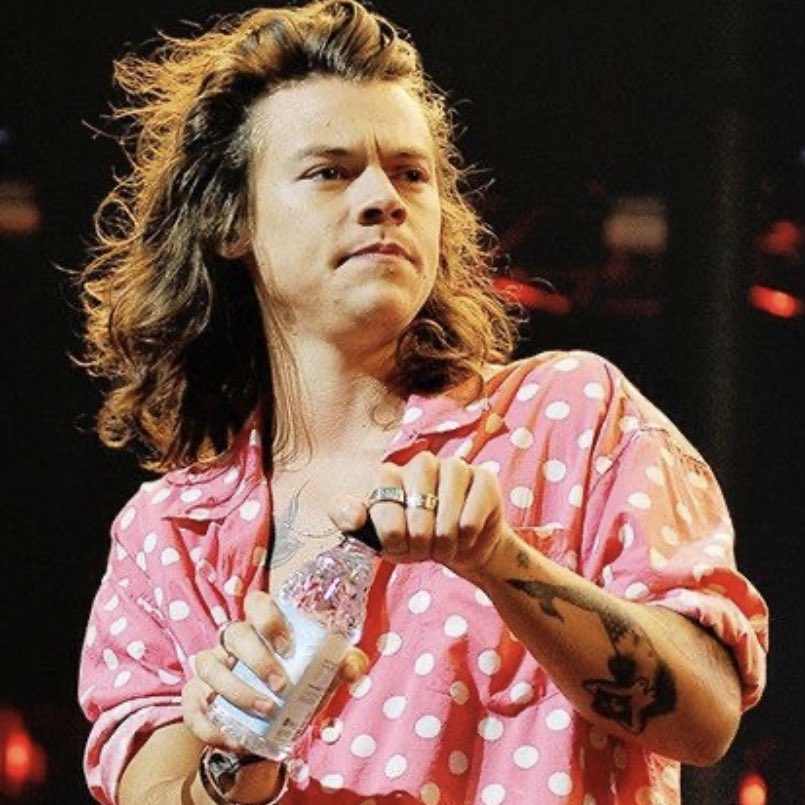 ₊˚.༄ every picture of harry styles in THAT polka dot shirt; a thread