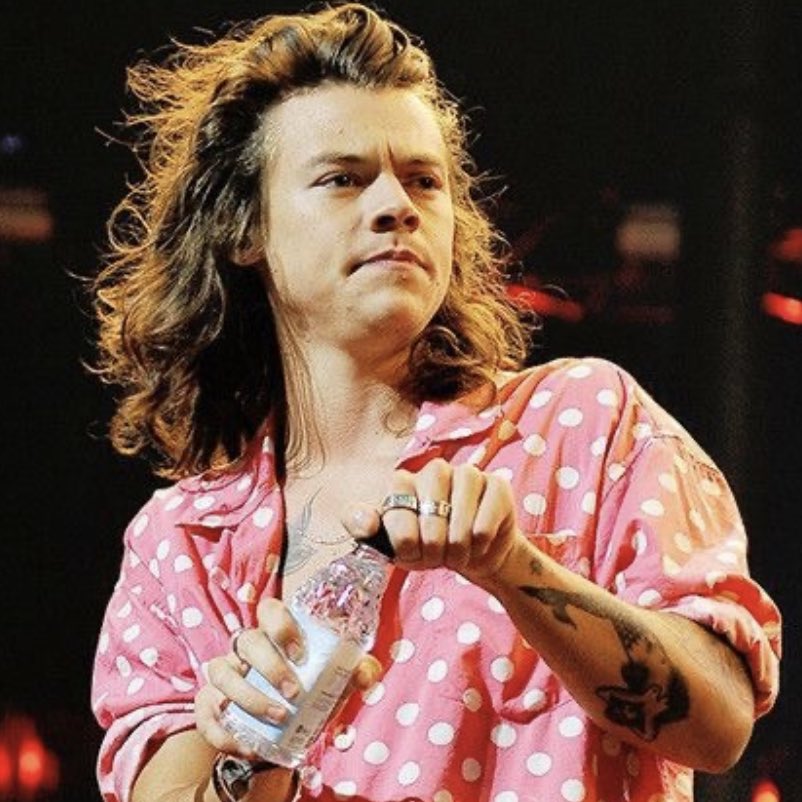 ₊˚.༄ every picture of harry styles in THAT polka dot shirt; a thread