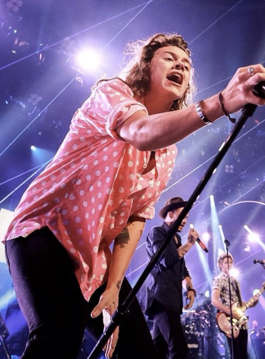 ₊˚.༄ every picture of harry styles in THAT polka dot shirt; a thread