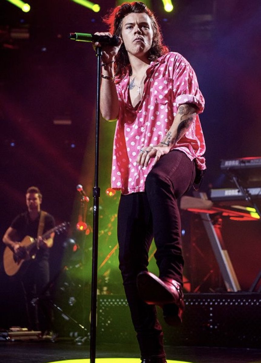 ₊˚.༄ every picture of harry styles in THAT polka dot shirt; a thread