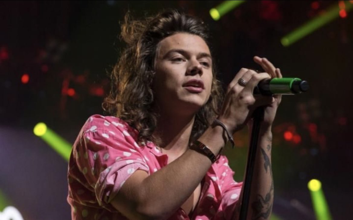 ₊˚.༄ every picture of harry styles in THAT polka dot shirt; a thread